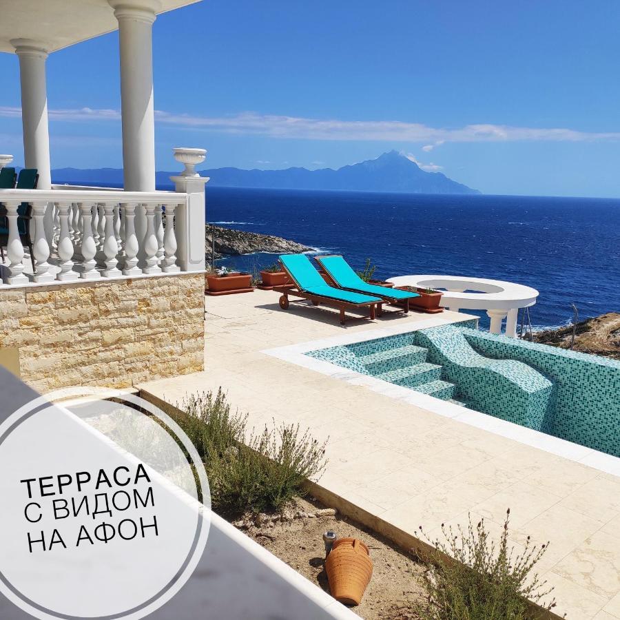 Villa Ulyana Kriaritsi - Athos Sea View & Spa Exteriör bild