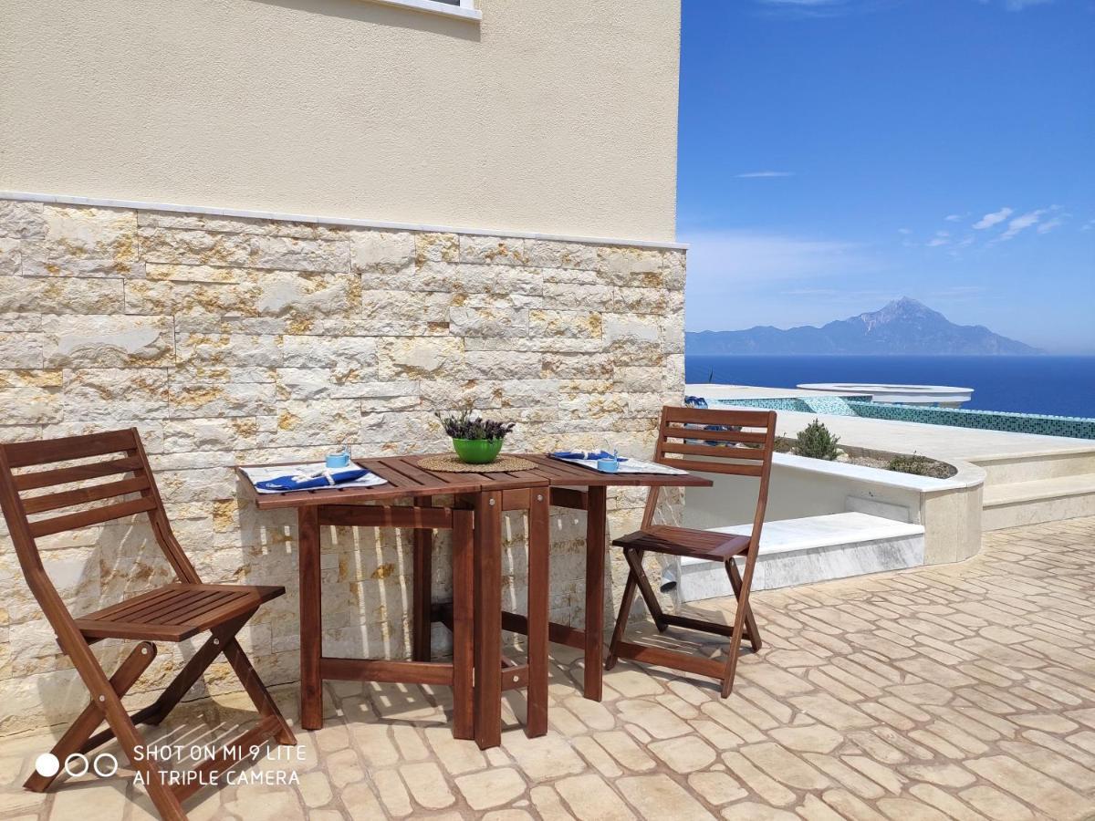 Villa Ulyana Kriaritsi - Athos Sea View & Spa Exteriör bild