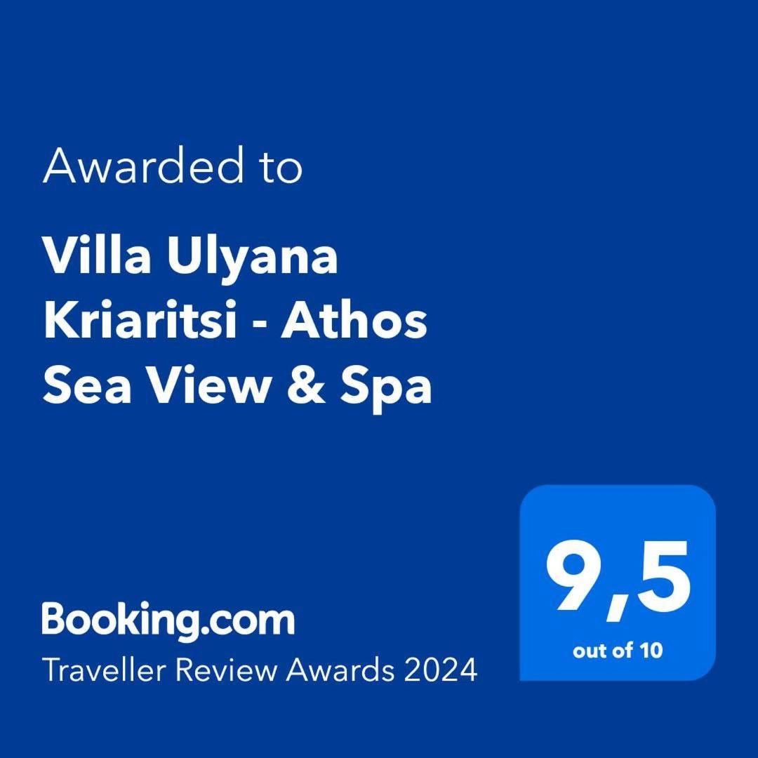 Villa Ulyana Kriaritsi - Athos Sea View & Spa Exteriör bild